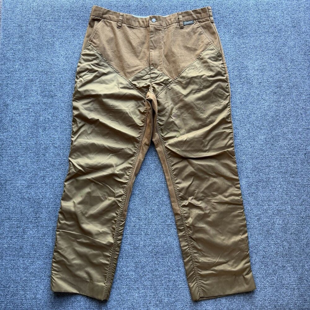 Gamehide Pants Mens Size 38 Brown Hunting Workwear Reinforced Panels Style 12N